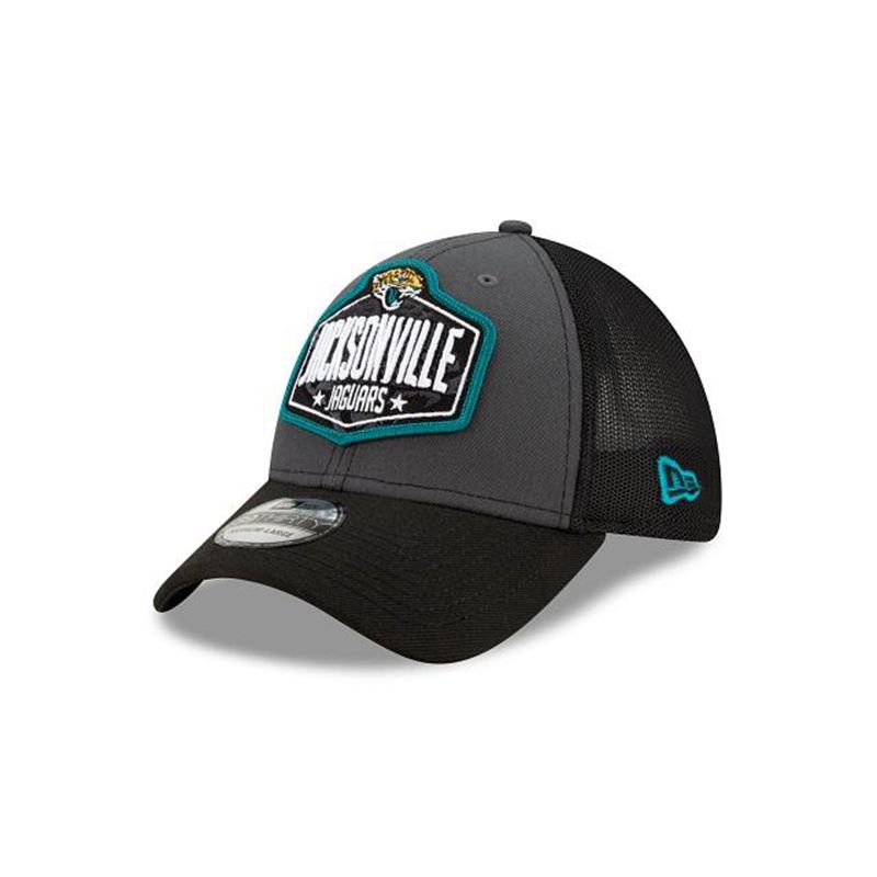 NFL Jacksonville Jaguars Draft 39Thirty Stretch Fit (EGV7270) - Grey New Era Caps